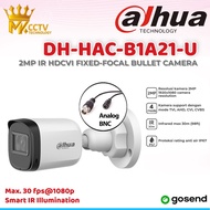 Dahua Camera HAC-B1A21-U 1080P 2MP HDCVI IR Bullet Camera for Outdoor Use