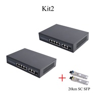 100/1000Mbps Standard POE Switch 4 Ports + 2 Uplink Ports + 1 SFP Port Ethernet Switch For IP Camera