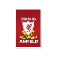 Wall Decoration Poster "This Is Anfield - Liverpool FC" Premium Wooden Frame