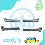 MESIN M6x40 Calter Engine Bolts 10 Keys 8 Length 4cm Universal