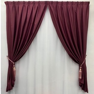 #B16 Ready Made Curtain 99%Blackout Siap Jahit Langsir Langsir RAYA Kain Tebal 100%Polyester Blackout