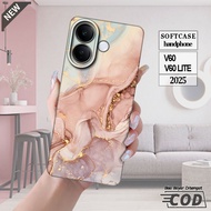 VIVO V60 5G 2025 case AND VIVO V60 LITE 2025 case _Cool Flexible Clear Black Rubber Silicone Casing