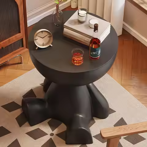 Coffee Table Sofa Side Table Movable Coffee Table Simple Home Living Room Round Table Side Table Sma