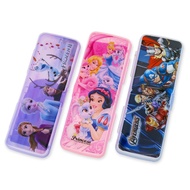 Clear plastic pen box in many models FY-0233, size (19.5x6.5x3)cm (1 piece)