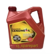 Perodua 0W20 Fully Synthetic Engine Oil New Packing 0W-20 4L