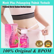 Promo Obat Diet Herbal Alami merit plus pengecil perut buncit wanita pengurangan nafsu makan lemak b