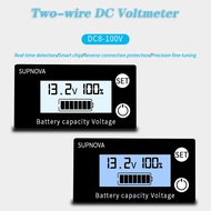 GO Auto-Battery Capacity Indicator DC 8V-100V Lead Acid Lithium LiFePO4 Car Voltmeter Voltage Gauge