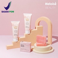 Paket Super Brightening Heloise Beauty (lotion glow + glow soap) BPOM
