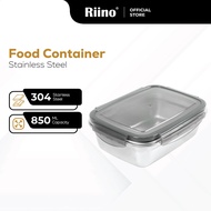 Riino 304 Stainless Steel Food Container With Lids (850ml) SSFC850ML