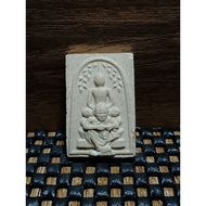 Phra Somdej amulet, powder amulet, Bodhi leaf print, Luang Pho Khun, 2531 Wat Ban Rai Temple