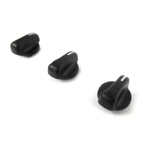 Clear 3Pcs Car Climate Control Switch Knobs Dials Cover For 1999-2005 Jeep Wrangler 05011218AC 1EJ51