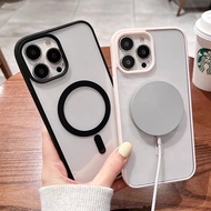 Magnetic Silicone Phone Case For IPhone 11 12 13 14 Pro Max Plus Mini XS Max XR 7+ 8+ Plus Mini 7 /8