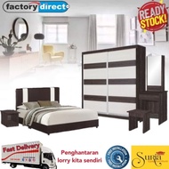 Suria Bedroom Set / Set Bilik Tidur / Set Bilik Katil Queen