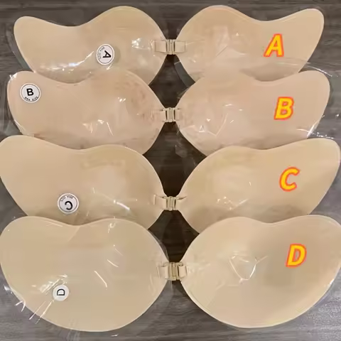 Mango Silicone Bra Nipple Cover Adhesive Invisible Push Up Bra Pasties Stickers Reusable Breast Stra