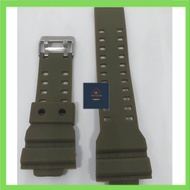HIJAU TALI CASIO G-SHOCK GA-100 GA 100 WATCH ARMY GREEN RUBBER STRAP CASIO G-SHOCK GA100