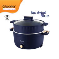 Giselle Multi-function 4L Electric Hot Pot Cooker with ceramic inner pot - comes with steamer (1000W