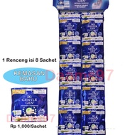 Gentle Gen Renceng Seribuan @8pcs - 1 Renceng - Deterjen Cair Kemasan