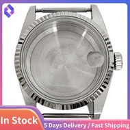 Stainless Steel Replacement Watch Case 36mm Glass Mirror Case for 8215/2813 Movement Watch Accessori