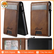 Oil-wax glossy leather card holder, card box, card holder, carbon fiber matte leather card holder