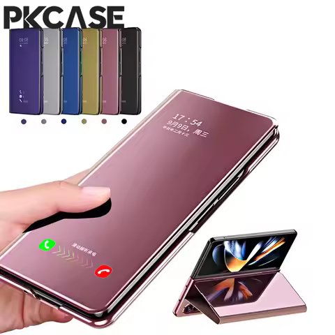 PKCASE Smart Mirror Flip Phone Case For Samsung Galaxy Z Fold 8 Ultra Z Fold 7 Z Fold 6 Z Fold 5 Z F