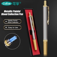 Cofoe Stainless Steel Blood Lancing Point Pen Security Sterile Blood Sampling Pen Acupuncture & Cupp