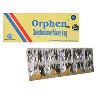 Orphen Strip 10tablet/CTM/allergy Medicine/Itching