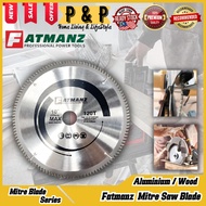 FATMANZ Aluminium Saw Blade TCT Aluminium Saw Blade 10"120Teeth For Cutting Aluminium For Miter Saw 