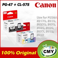 Canon CL-57s CL 57s CL57s Color Ink Cartridge + Canon PG-47 PG 47 PG47 Black ink cartridges for E400