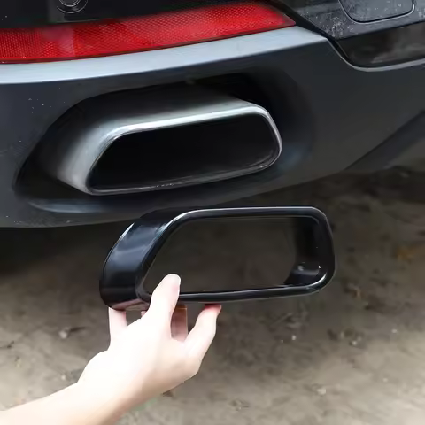 For BMW X5 F15 G05 X6 F16 X7 G07 2014-2021 40d 50i M sports Stainless Car Black Car Exhaust Pipe Cov