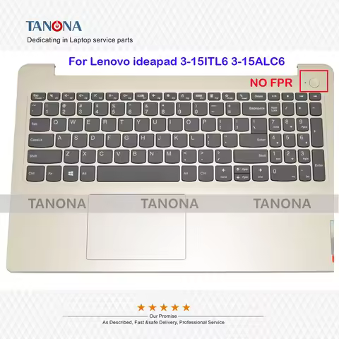 Orig New AP21P000650 Gold For Lenovo ideapad 3-15ITL6 3-15ALC6 Palmrest Upper Case w/ Touchpad & US 