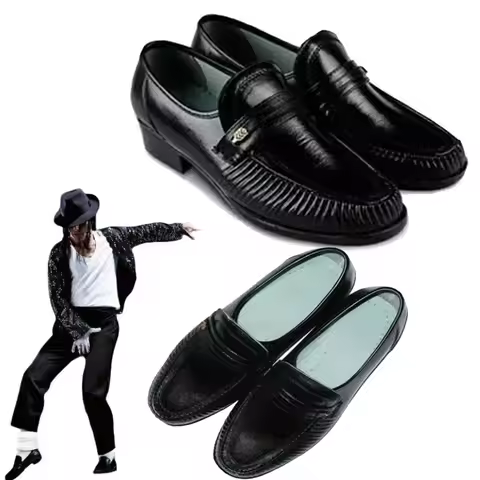 Anime Michael Jackson Cosplay Shoes Michael Jackson Performance Modern Dance Cosplay Shoes Custom Ma