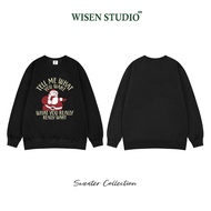 Wisen TELLME sweater, loose unisex long-sleeved sweatshirt