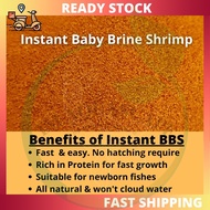 Instant Artemia BBS Decapsulated Dry BBS Kering Untuk Ikan Kecil For Newborn Fish Baby Brine Shrimp 