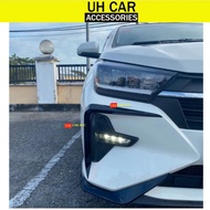 PERODUA AXIA 2023 2024 FRONT BUMPER CANARD GLOSSY BLACK NO TAPE