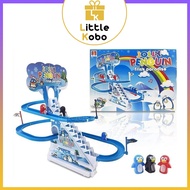 Bộ Đồ Chơi Đường Đua Chim Cánh Cụt Cầu Trượt Băng Leo Cầu Thang Jolly Penguin Đồ Chơi Trẻ Em Giải Tr