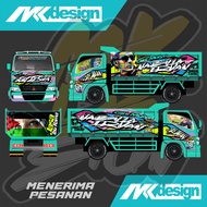 Stiker Printing Decal Full Body Dump Truk Canter Elf Giga Bisa Request