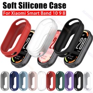 Soft Silicone Case For Xiaomi Mi Smart Band 10 9 8 Screen Protector Case For Mi Band10 Band9 Full Co