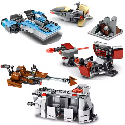 Hot Star Imperial Samurai Aircraft Wars Starfighter Figures Building Blocks Classic Movie Model Bric