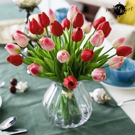 [SNNY] 5Pcs Fake Flowers Nice-looking Attractive Charming Artificial Floral Tulip Fake Flowers Bouquets for Home