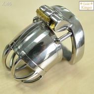 Short men s stainless steel arc clasp chastity lock cb6000 adult products A271