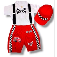 MCQUEEN CAR RACING THEME BIRTHDAY OUTFIT COSTUME FOR KIDS SET