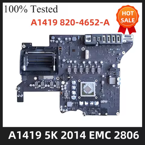 A1419 motherboard for iMac 5K A1419 27" LATE 2014 2GB 820-4652-A EMC 2806 MF886 Logic Board Motherbo