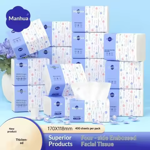 New Arrival: Household Tissue Paper, Natural Wood-Textured Facial Tissue, Toilet Paper, Value Pack, 