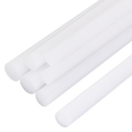 BENECREAT 6Pcs 12 Inch Length White Acetal Copolymer Rod, 0.3 Inch 0.4 Inch 0.47 Inch Diameter Round
