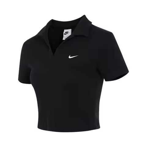 NIKE 2025 Women's AS W NSW ESSNTL SS POLO CRP TO Knit T-shirt DV7885-010