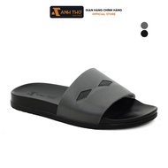 Dép quai ngang nam da bò MLS05 | Anh Tho Leather