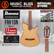 Ibanez FRH10N Thinline Nylon Acoustic-electric Guitar - Natural / Brown Sunburst / Indigo Blue Metal