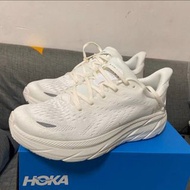 🌰Hoka one one Clifton 8 克里夫頓8透氣減震戶外運動健步跑步鞋 白色