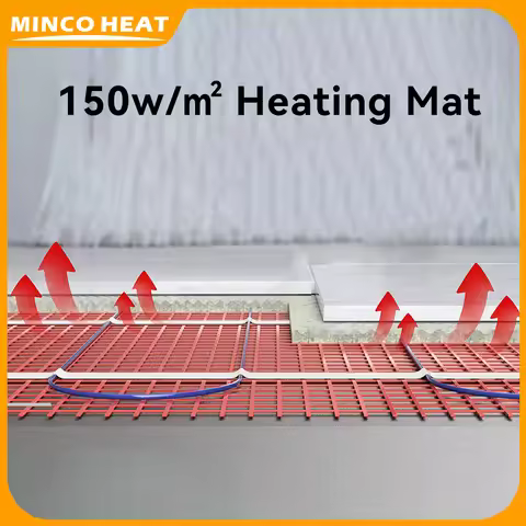 Tile Cement Heating Floor Cable Electric Warm Mat Twin Conductor Electric Warm Strand Mat 150w/㎡0.5~