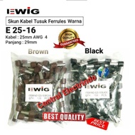 Ferrules Cable Color E 25-16 Cable 25mm AWG 4 EWIG. [SolusiACC]
